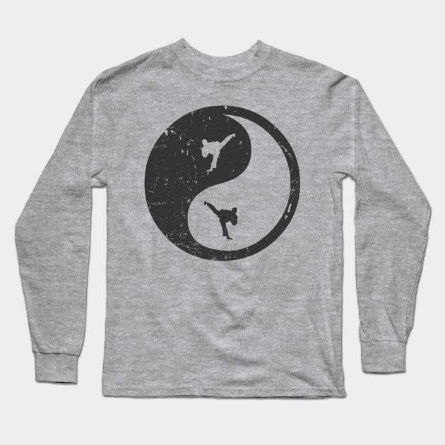 Taekwondo Ying Yang T-Shirt Long Sleeve T-Shirt by Jonny1223